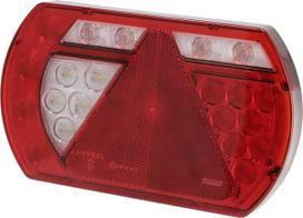 Daugiafunkcinis galinis LH žibintas LED, SMART, 12 V, 236x140x24,3 mm, 6 kontaktų bajonetas, Kramp