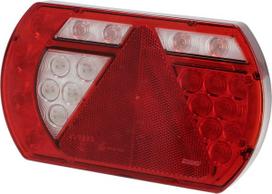 Daugiafunkcinis galinis LH žibintas LED, SMART, 12 V, 236x140x24,3 mm, 5 kontaktų bajonetas, Kramp
