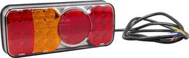 Daugiafunkcinis galinis LH žibintas LED, stačiakampis, 12-24V, 200.5x85x40mm, Kramp
