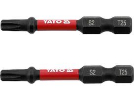 Antgaliai smūginiai | 6,3 mm (1/4") | S2 | T-Star (Torx) T25 | 2 vnt. (YT-78054)