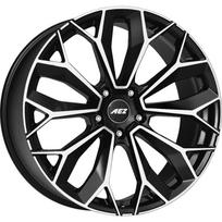 Ratlankis AEZ Leipzig dark R22x9.5 5x112 ET 32 CB 66.6 (Black/Polished) (1025 kg)
