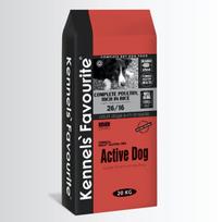 Active Dog 20kg - Kennels Favourite Aukščiausios (super premium) kokybės visavertis pašaras visų veislių suaugusiems šunims
