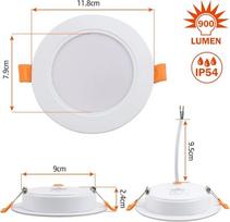 LIGHT LED įleidžiamas šviestuvas 9W 4000K 6 vnt.