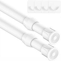 2 vnt užveržiami mini karnizai 30-50cm (skersmuo 13mm) A