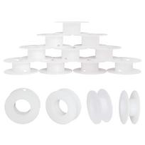 PandaHall 20vnt 20mm baltos plastikinės tuščios ritės A