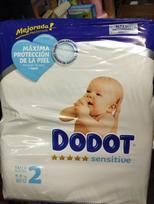 Sauskelnės Dodot 2 sensitive 4-8kg 80vnt 