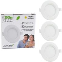 Lumare LED įleidžiami šviestuvai 4W 3vnt A