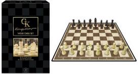 Mediniai šachmatai AMBASSADOR Wood Chess Kasparov