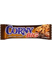 Javainių batonėlis CORNY BIG, juodojo šokolado ir sausainių, 50 g