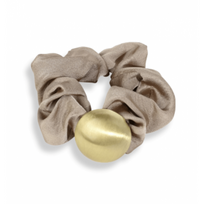 LAETI Plaukų gumytė su aukso detale Hair Elastic Ariane Cream