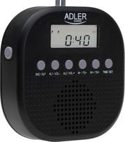 Vonios kambario radijas - ADLER - AD 1912 - IPX4 atsparus vandeniui - FM 87,5-108 MHz - LCD ekranas, dviguba žadintuvo funkcija