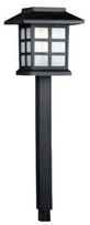 Įsmeigiamas LED lauko šviestuvas, įkraunamas saulės energija, ZK8008, juodos sp., 34,5 cm