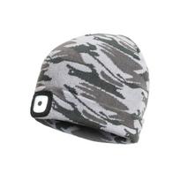 Žieminė kepurė DEEL-CAMOGREY su LED lempute