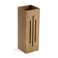 Skėčių stovas - VERSA - Lines - MDF mediena - Ruda - 48 x 22 x 22 cm ruda