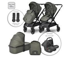 Universalus vežimėlis Lorelli Reya 3in1, green