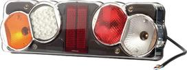 Galinis žibintas LH LED, stačiakampio formos, 24 V, gintarinis/raudonas/baltas, tvirtinamas varžtais, 482x148 mm, Waś