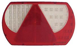 Galinis žibintas RH LED, 9/10,3 W, stačiakampis, 12/24 V, baltas/raudonas/geltonas/mėlynas, tvirtinamas varžtais, 237x29x140 mm, 47 LED