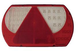 Galinis žibintas RH LED, 9/10,3 W, stačiakampis, 12/24 V, baltas/juodas/geltonas/raudonas/rudas, tvirtinamas varžtais, 237x29x140 mm, 47 LED