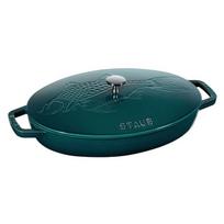 Žuvies patiekalas - STAUB - La Mer - 33 cm - Emaliuotas ketaus - Talpa 2,8 l mėlyna