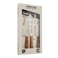 Coffret Couteaux à Fromage - ARCOS - Nordika - Acier Inoxydable Nitrum® - Bois Ovengkol - 3 pièces