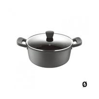Puodas - Bergner - Retro - Ø 24 cm - Aliuminis - Dangtis įtrauktas juoda
