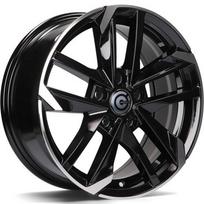 Ratlankis CARBONADO R15x6.5 4x108 ET 25 CB 65 (Black Front Polished)
