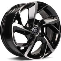 Ratlankis CARBONADO R16x7 4x108 ET 25 CB 65 (Black Front Polished)