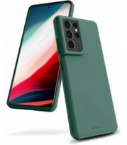 Dėklas Mercury Silicone Case Samsung S721 S24 FE tamsiai žalias