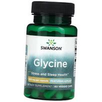 Glicino kapsulės, Glycine 500, Swanson 60 vegcaps (27280015) 60vcaps