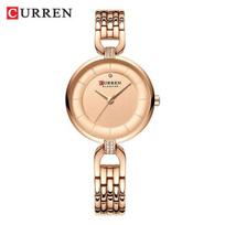 CURREN Quartz Moteriškas Prabangus Kalnų krištolinis laikrodis Moteriai Dovana Žavinga Moteriška Nerūdijančio plieno apyrankė Moteriškas rankinis laikrodis Montre Femme