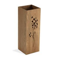 Skėčių stovas - Versa - Gėlės - MDF mediena - Ruda - 48 x 22 x 22 cm ruda