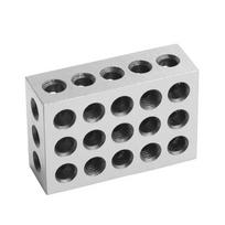 1-2-3 Metriniai 23 skylių lygiagretūs padeliai Frezavimo staklės Lygiagretūs padeliai 25x50x75 Spaustuvas Plokšti kontūriniai blokai 1-2-3