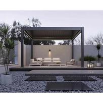 Pavėsinė - pergola PRO DELUXE AUTOMATIC 4x4m su LED, ANTHRACITE