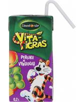 Sulčių gėrimas, ELMENHORSTER Vita Tigras, Persikų - vynuogių, 200 ml