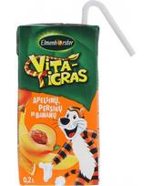 Sulčių gėrimas ELMENHORSTER Vita Tigras, apelsinų, persikų ir bananų, 200 ml