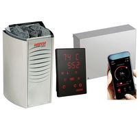 Krosnelė HARVIA Vega Compact BC90E 9000W Su Pirties Valdikliu HARVIA XENIO CX170 WiFi ir Durų Jutikliu 17 kW