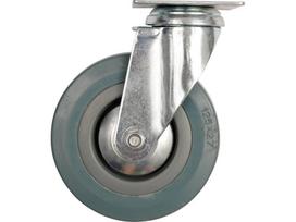 Ratukas vežimėliui, guminis, pilkas, pasukamas Vorel | d-75mm, 40kg