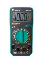 Skaitmeninis True RMS Pro’sKit MT-1226 multimetras su 1000V DC ir 750V AC matavimu iki 10A bei diodų tranzistorių ir grandinės testavimo funkcijomis