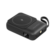 POWER BANK indukcinis Kruger&Matz 10000 mAh Mag Safe su juodu kabeliu