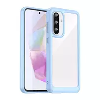 Outer Space Samsung Galaxy A56 Cover with Flexible Frame – dėklas telefonui mėlynos spalvos
