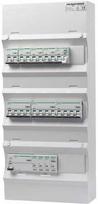 PRO-AUTOMATIC grupės plokštė, paruošta surinkti UG18, balta, RCD, 40A 30mA, 4xC10 1P+N, 1xC10/30mA, 1P+N 2xC13 3P+N, 1xC16 3P+N, 1xtransientinis