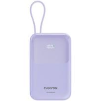 CANYON power bank OnPower 101 built-in cable 10000 mAh PD22.5W Purple