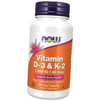 Vitaminas D3 K2, vitaminas D-3 ir K-2, „Now Foods“ 120 daržovių kepurėlių (36128048) 120vcaps