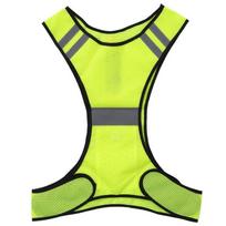 Atspindinti liemenė Didelio matomumo Kvėpuojanti Apsauginė liemenė Liemenė Važiavimui dviračiu Naktį Mada Sportas Man T0I6 Fluorescent green-One-size