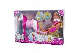 Rinkinys lėlė su arkliu ir priedais Evi Love Princess Ride