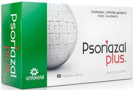 Psoriazal plus psoriaze + vitaminai odai + plaukams, 60 tablečių