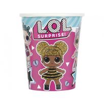 Puodeliai popieriniai "LOL Surprise" (8vnt./270ml)