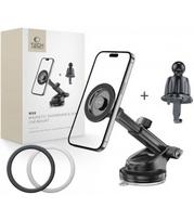 Juodas automobilinis telefono laikiklis "Tech-Protect N58 Magnetic Magsafe Vent & Dash"