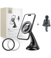 Juodas automobilinis telefono laikiklis "Tech-Protect N56 Magnetic Magsafe Vent & Dash"