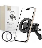 Juodas automobilinis telefono laikiklis "Tech-Protect N56 Magnetic Magsafe Vent"